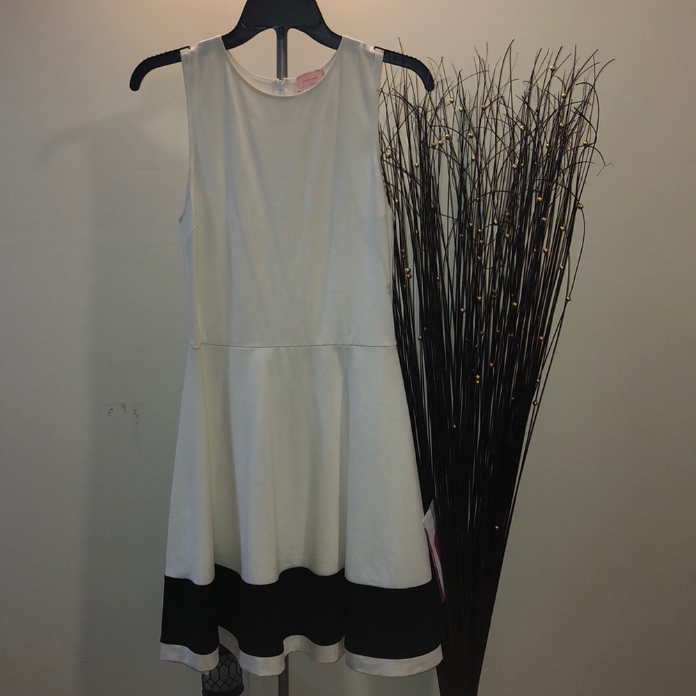 Love...Edy Cream/Black Skater Dress. 👗